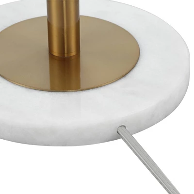 Possini Euro Design Modern Torchiere Floor Lamp With Side Lights 71" Tall Warm Gold Frosted Glass Shade For Living Room House - Image 6