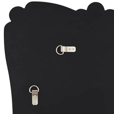 Possini Euro Design Fabrina Rectangular Vanity Decorative Wall Mirror Modern Beveled Edge Flower Glass Mirrored Frame 26" Wide For Bathroom Bedroom - Image 3