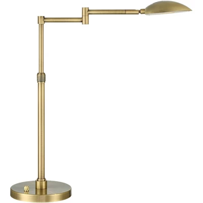 Possini Euro Design Possini Euro Warm Gold LED Swing Arm Desk Lamp - Image 7
