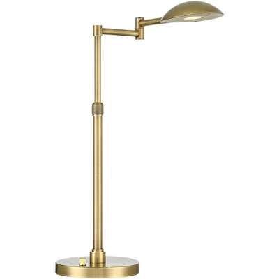 Possini Euro Design Possini Euro Warm Gold LED Swing Arm Desk Lamp - Image 8