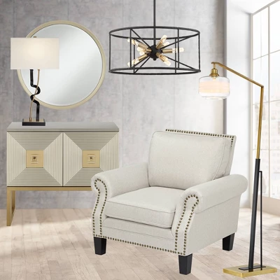 Possini Euro Design La Vista Black Chandelier 20 1/4" Wide Modern Sputnik 9-Light Fixture For Dining Room House Foyer Kitchen Island Entryway Bedroom - Image 8