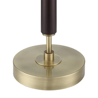 Possini Euro Design Possini Euro® Wyndham Desk Lamp With Glass Shade And Dual USB Ports - Image 8