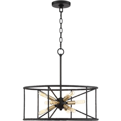Possini Euro Design La Vista Black Chandelier 20 1/4" Wide Modern Sputnik 9-Light Fixture For Dining Room House Foyer Kitchen Island Entryway Bedroom - Image 5